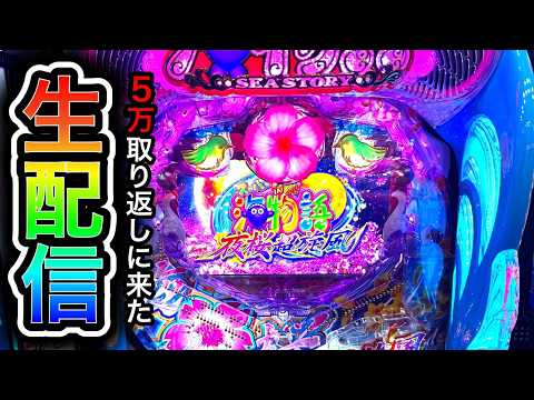【沖海5夜桜超旋風】4円パチンコライブ配信2026/8/21【890日目】