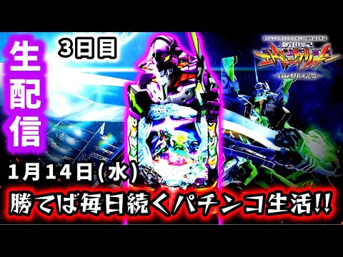 【e新世紀エヴァンゲリオン〜はじまりの記憶〜ライブ配信~】敗北は絶対に許されないパチンコ生活3日目。