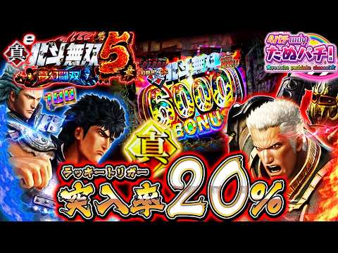 【新台】事故新記録更新!! 20%突入?俺に任せとけってw e真・北斗無双 第5章 夢幻闘双<Sammy>2026年2月新台初打ち【たぬパチ!】
