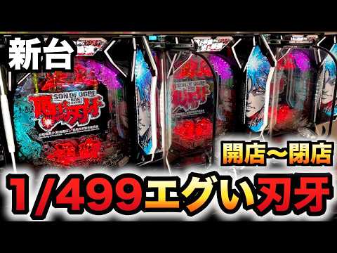【開店~閉店】新台1/499範馬刃牙はエグ過ぎる?パチンコ実践バキラッキートリガー