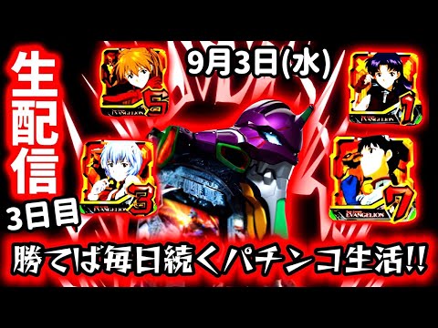 【新世紀エヴァンゲリオン〜未来への咆哮〜ライブ配信~】パチンコで勝てれば毎日配信!?魂の3日目。